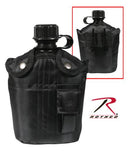 1141 Rothco 3pc Canteen Kit W/cover & aluminum Cup-black