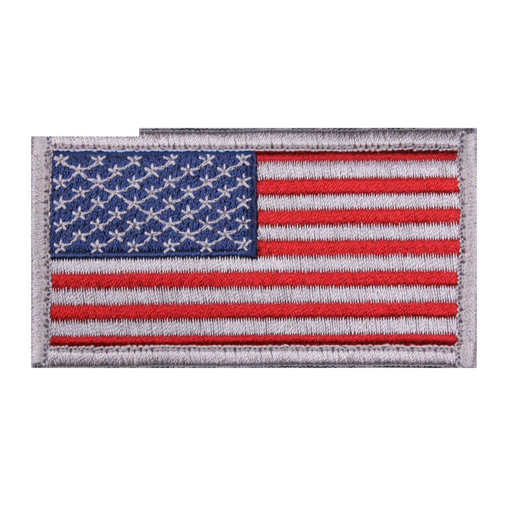 Rothco Iron on / Sew on Embroidered US Flag Patch