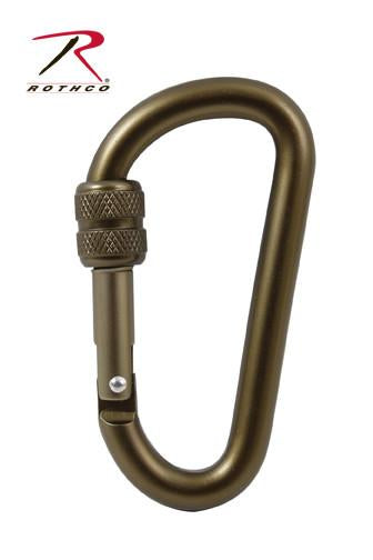214 Rothco 80mm Locking Accessory Carabiner - Coyote