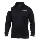 2716 Rothco Moisture Wicking Long Sleeve Security Polo - Black