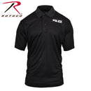 3282 Rothco Moisture Wicking Public Safety Polo Shirt - Police, Black