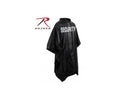 3687 Rothco Black Vinyl Poncho - Security
