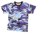 60173 Rothco Colored Camo T-Shirts - Electric Blue Camo