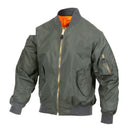 6325 Rothco Lightweight MA-1 Flight Jacket - Sage Green