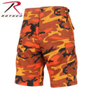 65004 Rothco Colored Camo BDU Shorts - Savage Orange Camo