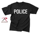 6612 Rothco 2-sided T-shirt / Police - Black