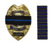 10-PACK Thin Blue Line Stripe Black Police Officer Badge Shield Funeral Honor Guard Mourning Band Strap 3/4"