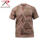 8767 Rothco Camo T-Shirts - Tri-Color Desert Camo