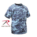 5265 Rothco Kids Digital Camo T-Shirt - Sky Blue Camo