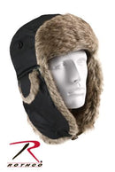 9870 Rothco Fur Flyers Hat - Black