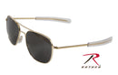 10714 55mm AO Original Pilot Polarized Sunglasses - Gold