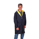3749 Rothco Reversible 3/4 Length Rain Parka - Navy Blue / Yellow