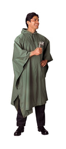 4865 Rothco Rip-stop Poncho - Olive Drab