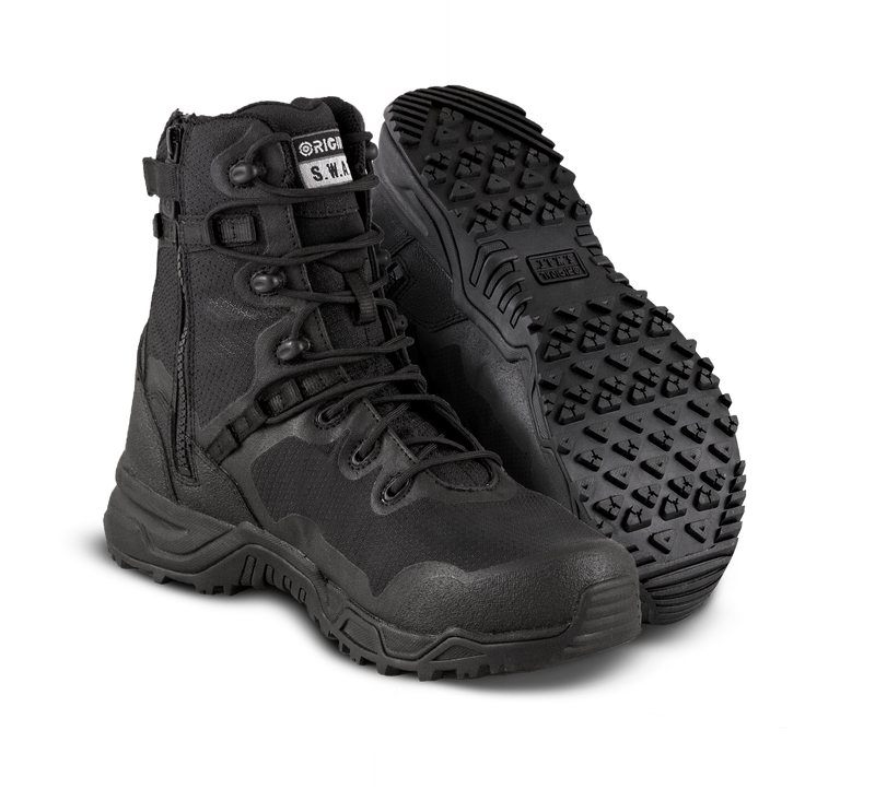 Original SWAT Alpha Fury 8" Side Zip Safety Tactical Men's Boot