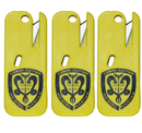 Cobra Cutter Keychain Plastic Restraint Blade Emergency Seat Belt Cutter and Box Opener | 3 Pack