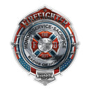 Firefighter Honor Service Sacrifice Badge Decal 2 Inch 3 Pack