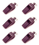 Long Range Small Black Plastic Whistle *** 6 Pack ***