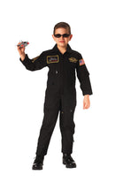 Rothco 7203 Kids Aviator Flight Coverall - Black- Adjustable Waist/cuffs