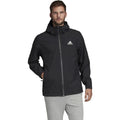 Adidas Basic 3 Stripes Rain Ready Jacket BLK FI0574/GRY GE5867
