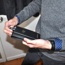 Real Saffiano Two-Pen Case by Sapphyr | Luxury Business Pen Holder and Organizer