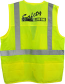 ANSI 107 Class 2 Mesh Back Safety Yellow Work Site Vest - Safety is Job One