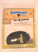 Boston Leather Oval Smooth Finish And Badge Support Black Leather - 5840C-1