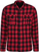 Men's Generic Heavyweight Red Button-Up Flannel Shirt size 2XL