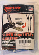 STIRRUP Style Super Shirt Stay Garters with the No Slip Clip
