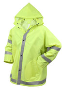 Rothco 3654 Safety Green Reflective Rain Jacket