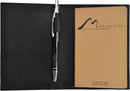 Pocket Notebook Cover by Metier Life | Canvas with Vegan Leather - Leather Black