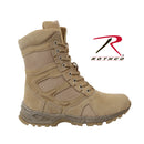 Rothco 5357 Forced Entry Tan  8" Deployment Boots with Side Zipper