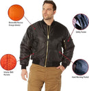 Rothco 7346 MA-1 Flight Jacket black 6XL