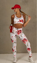 Maasai Activewear Women's Floral Compression Leggings |High Waist Tummy Control|