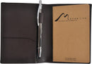 Pocket Notebook Cover by Metier Life | Canvas with Vegan Leather - Brown