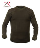 Rothco 6347 GI Style Acrylic Commando Sweater - Choice of OD, Navy, and Black