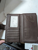Mundi Rio Leather Checkbook Cover Wallet