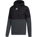 Adidas Men's Team Issue Pullover Hoody - Black FQ0155/Maroon FQ0163