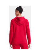 Under Armour 1300261-600 Women's Red Hustle Fleece Hoodie - Red