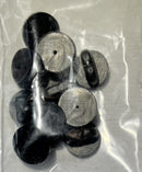 Soft Black Plastic Clutch backs for Badges and Pins 