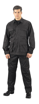 Rothco 7970 Men's Black BDU Shirt