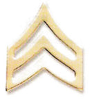 Uniform  Sergeant Insignia Bars - Gold Plated Or Nickel