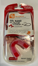 Shock Doctor Gel Nano Flavor Fusion Convertible Mouthguard Adult Ages 11+ Red