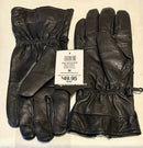 Diamond Plate Soft Leather Gloves with Cuff Size Medium