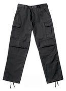 Rothco 2971 Relaxed Fit Black Zipper Fly BDU Pants