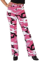 Rothco 3348 Women's Ladies Pink Camouflage Camo Stretch Flare Pants Size:15/16