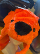 Fuzzy Animal Hat | Orange Bear With Sleeves |