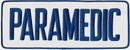 PARAMEDIC ROYAL BLUE on WHITE Back Panel Patch 11 X 4 EMS