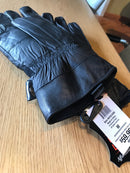 Diamond Plate Genuine Leather XR2 Insulation Motorcycle Gloves, Black, Medium