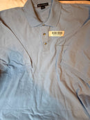 K420 Port Authority Heavyweight Cotton Pique Polo-Faded Blue-Men's XL (Chest 51)