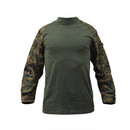 Rothco 90005 Men's Woodland Digital Military Combat Shirt